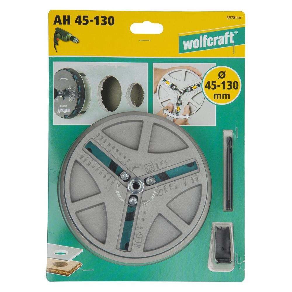 Wolfcraft Podesiva Krunska Pila Za Meko Drvo i Rigips fi 45 - 130 mm - 5978000 slika 11