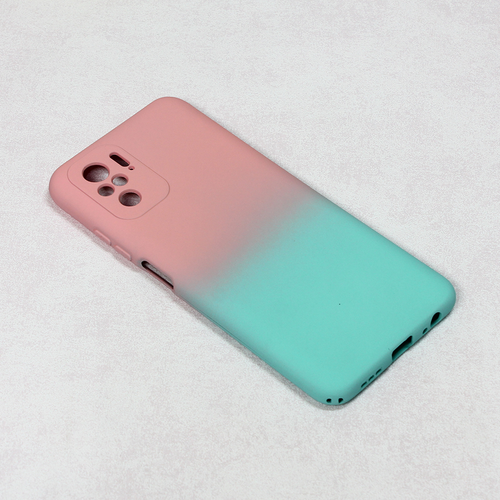 Maska Double Color za Xiaomi Redmi Note 10 4G/Note 10s roze-mint slika 1