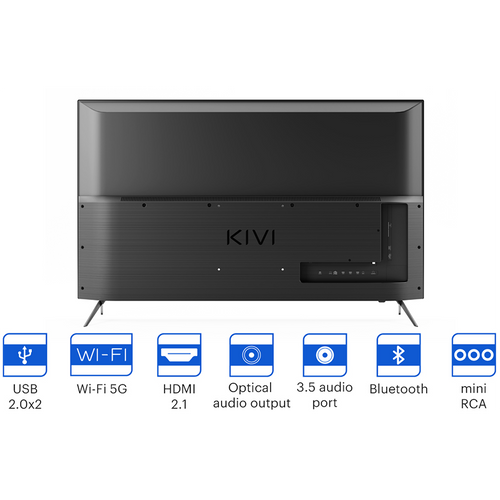 TV Kivi 50'', UHD, Android TV 11, Black, 3840x2160, 60 Hz, Sound by JVC, 2x12W, 70 kWh/1000h , BT5.1, HDMI ports 4, 24 months slika 8