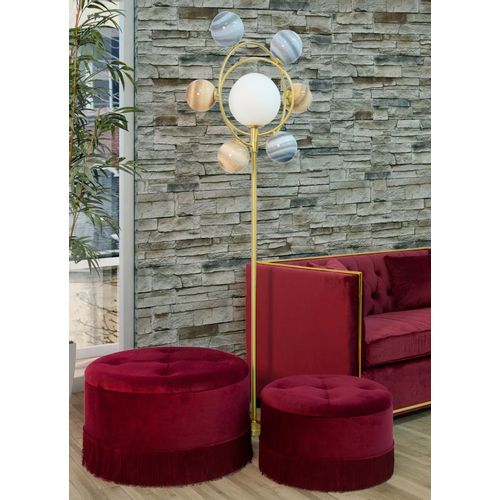 Mauro Ferretti Tabure-spremište lines new couple Bordeaux cm ø 71x41-55x33 slika 9