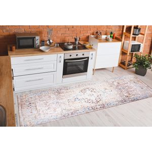 Dorian Chenille - Beige AL 349 Multicolor Hall Carpet (75 x 230)