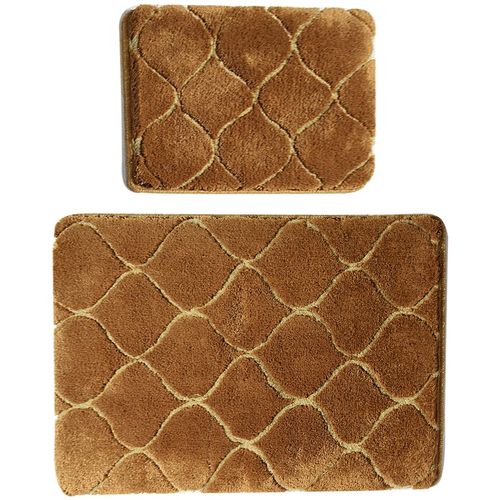 Infinity - Caramel Caramel Acrylic Bathmat Set (2 Pieces) slika 6