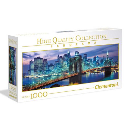 Clementoni Puzzle 1000 Panorama New York Brooklin slika 1