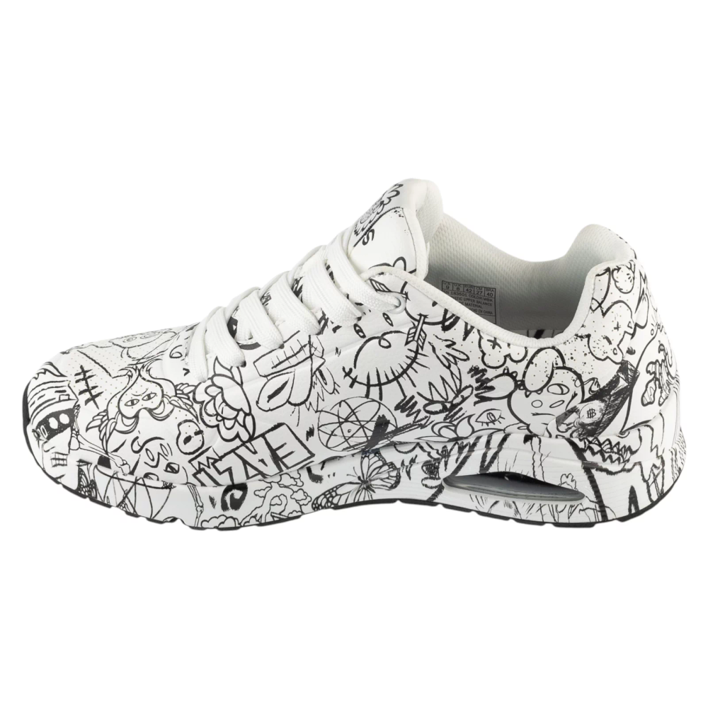 Skechers Uno - Process Sketch 183501-WBK slika 2
