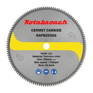 Rotabroach pila za cirkular za inox RAPB355SS (120 zuba; 355 mm)