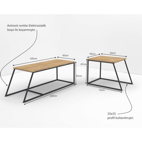 Gauge Concept Stolić za kavu set komada Kary Lexi slika 4