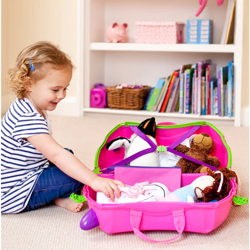 Trunki Dječiji kofer Trixie 3u1, Pink slika 6