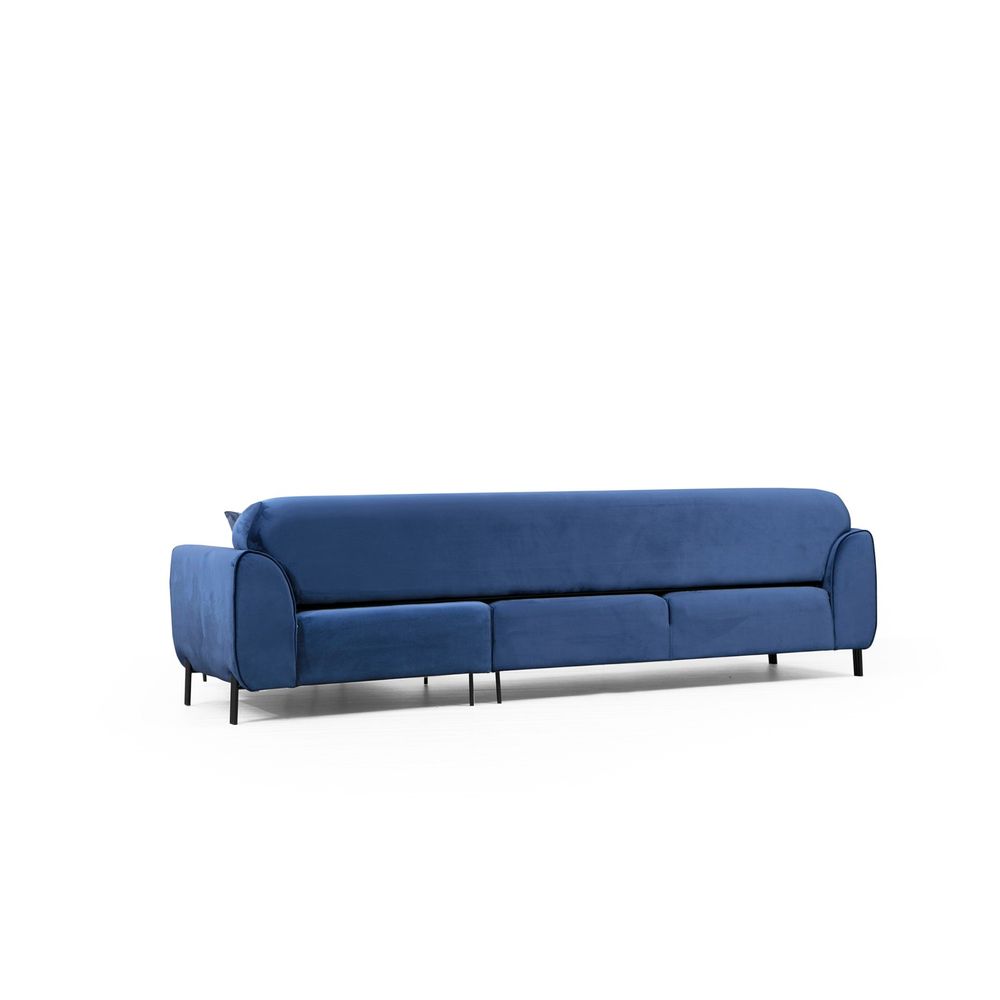 Navy Plavi Ugaoni Sofa-Krevet (L3-Chl) slika 12