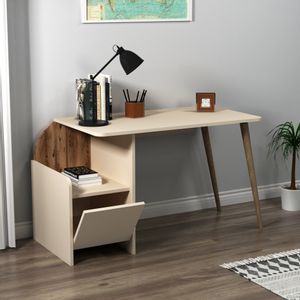 Suave Light WalnutBeige Study Desk