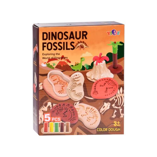 Set za izradu fosila dinosaura od plastelina - 5 boja slika 8