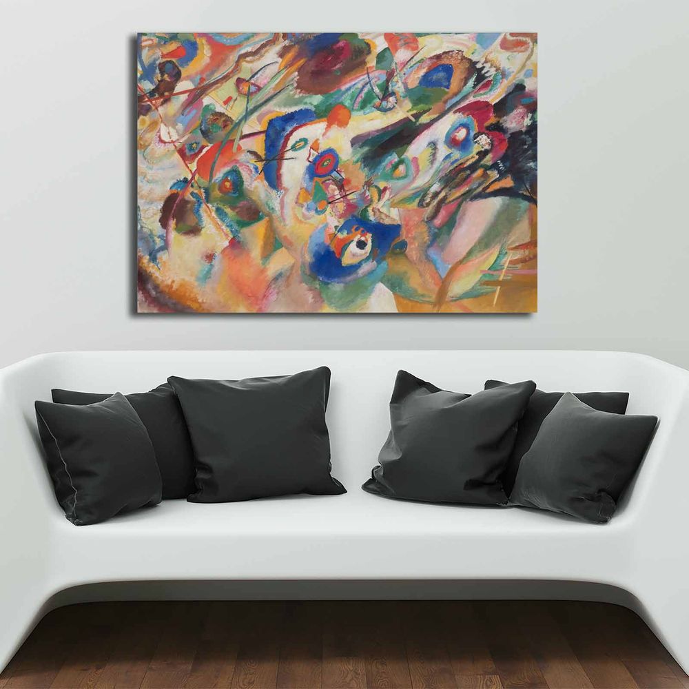 Dekorativna Platnena Slika 'Kandinsky Inspiracija' u Više Boja, 70x100 cm slika 1