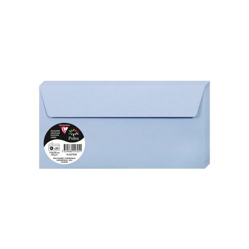 Clairefontaine kuverte Pollen 110x220mm 120gr lavander blue 1/20 slika 1