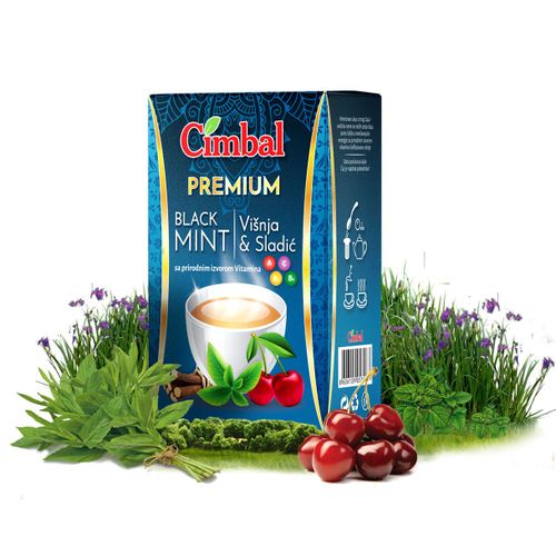 Cimbal Black Mint Višnja & Sladić čaj 40g slika 1