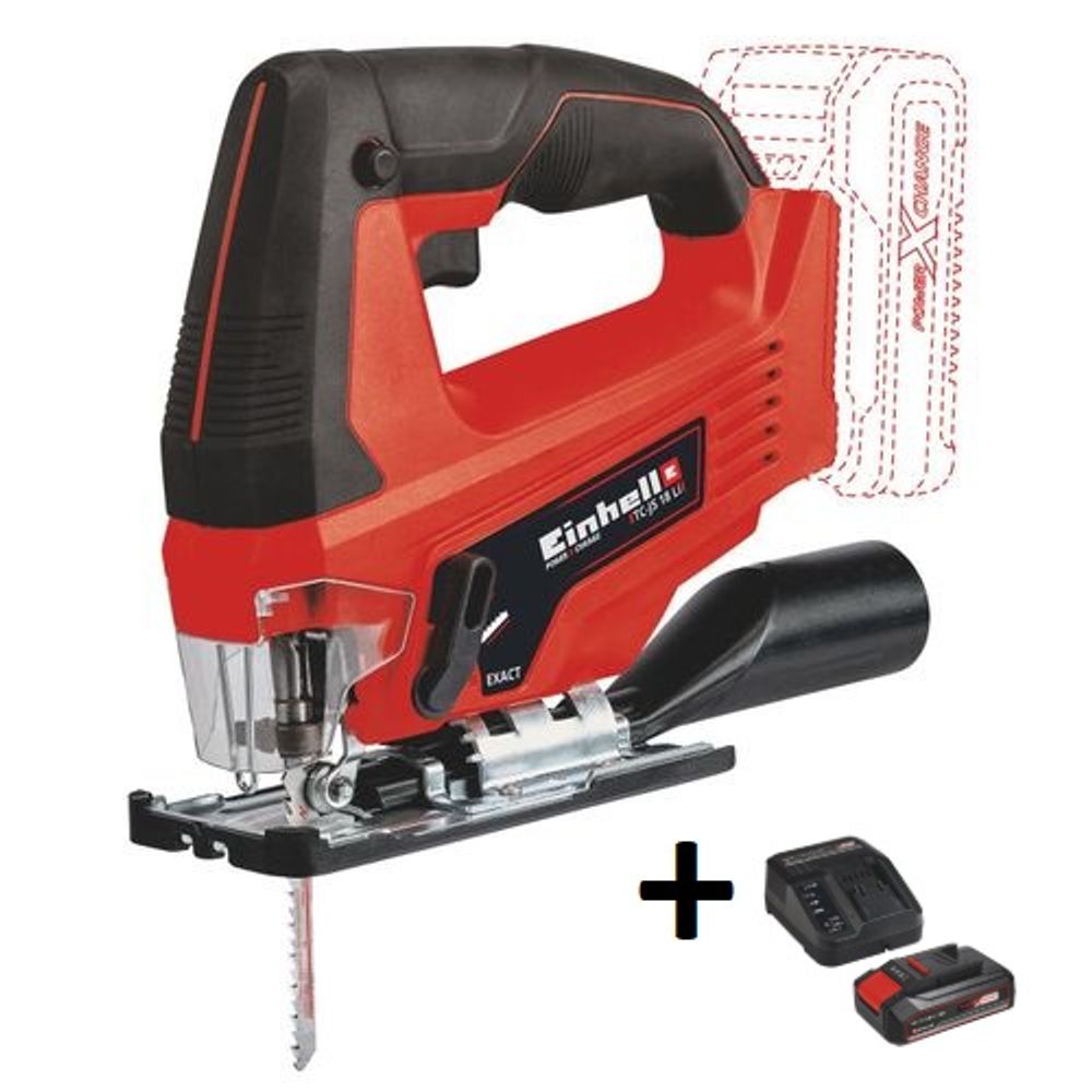 Einhell Akumulatorska ubodna testera TC-JS 18 Li - Solo + Baterija 2.5 Ah i punjač slika 1