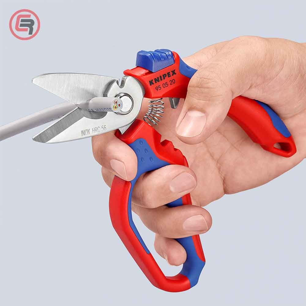 Knipex Škare Makaze Ugaone Za Električare 160mm - 95 05 20 SB slika 6