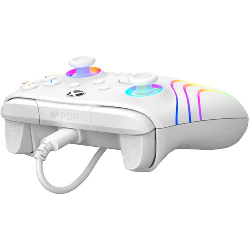 PDP XBOX WIRED CONTROLLER AFTERGLOW WAVE WHITE slika 5