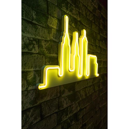 Wallity Ukrasna plastična LED rasvjeta, City Skyline - Yellow slika 1
