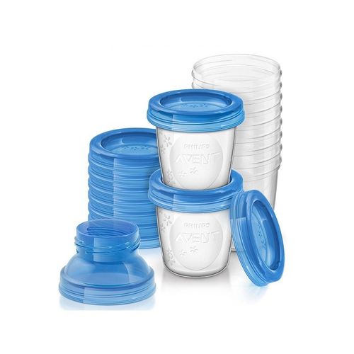 Avent Via šolje sa poklopcima i adapterima - set 10komada + 2 adaptera 1602 slika 1