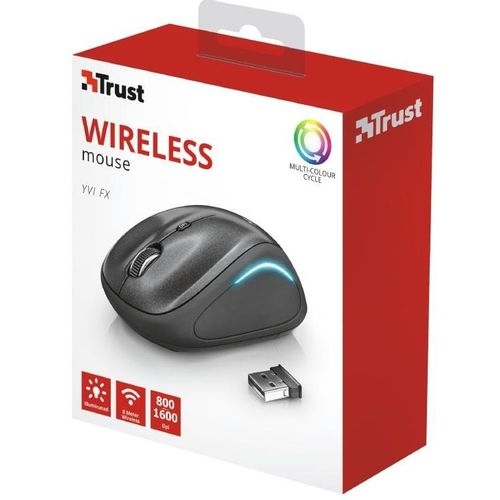 Trust YVI FX WIRELESS MOUSE BLACK (22333) slika 4