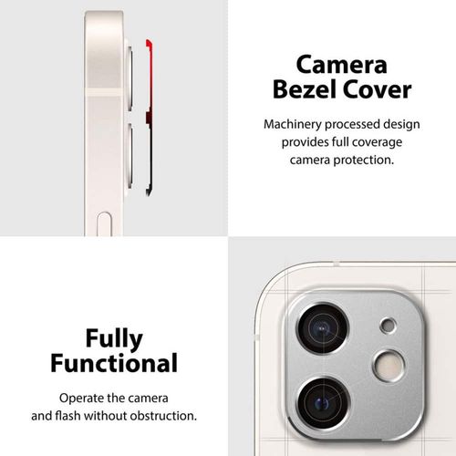 Ringke – Camera Styling za iPhone 12 – boja srebro slika 4