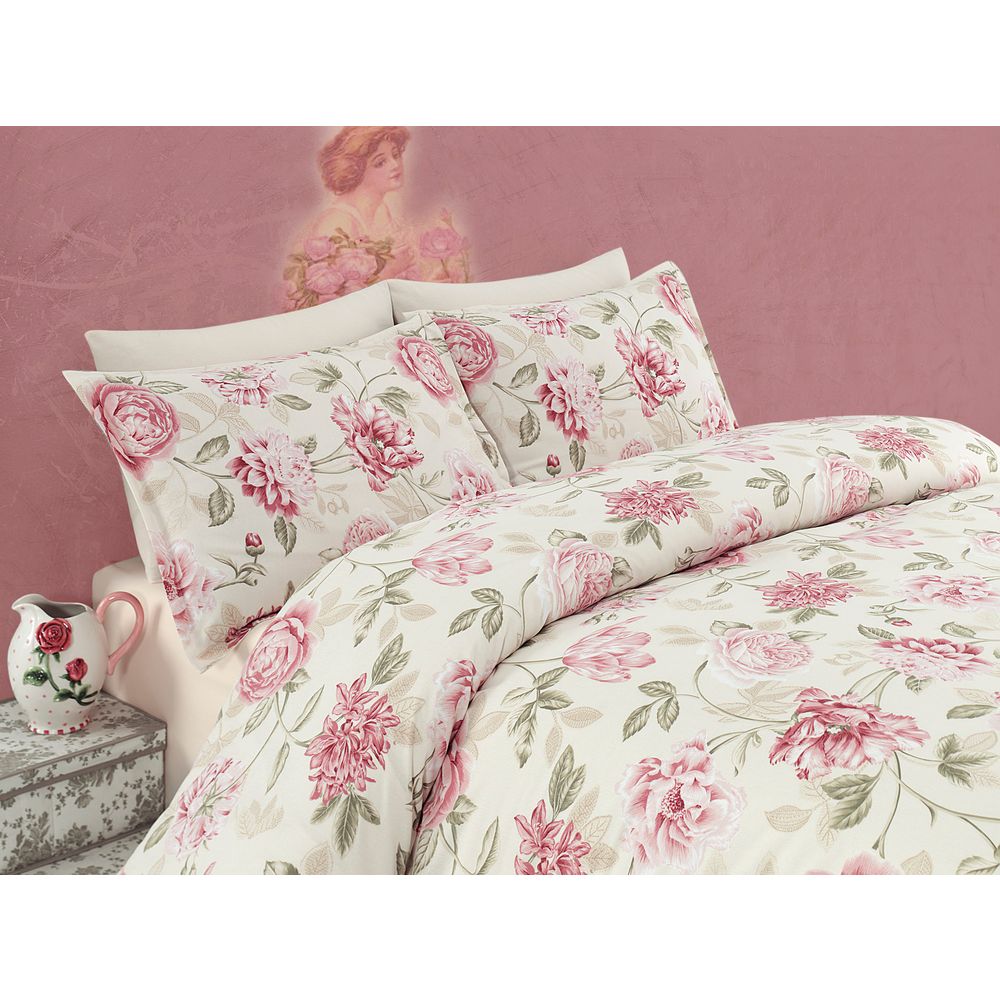 Care - Pink Pink
Cream
Green Super King Quilt Cover Set (FR) slika 1
