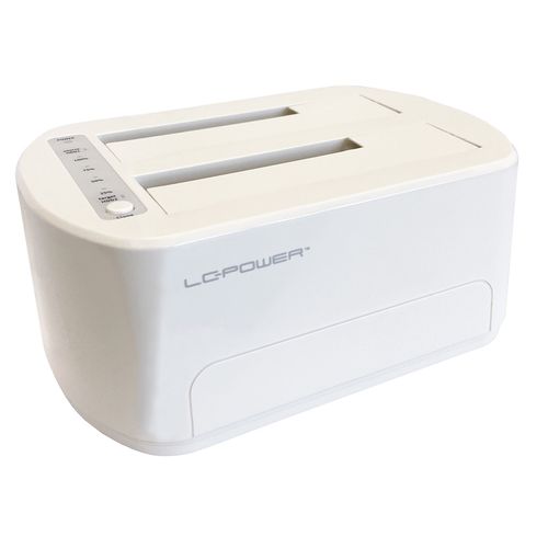 HDD DOCKING LC-DOCK-U3-VI USB3.2 2xSSD/HDD White, Display slika 1