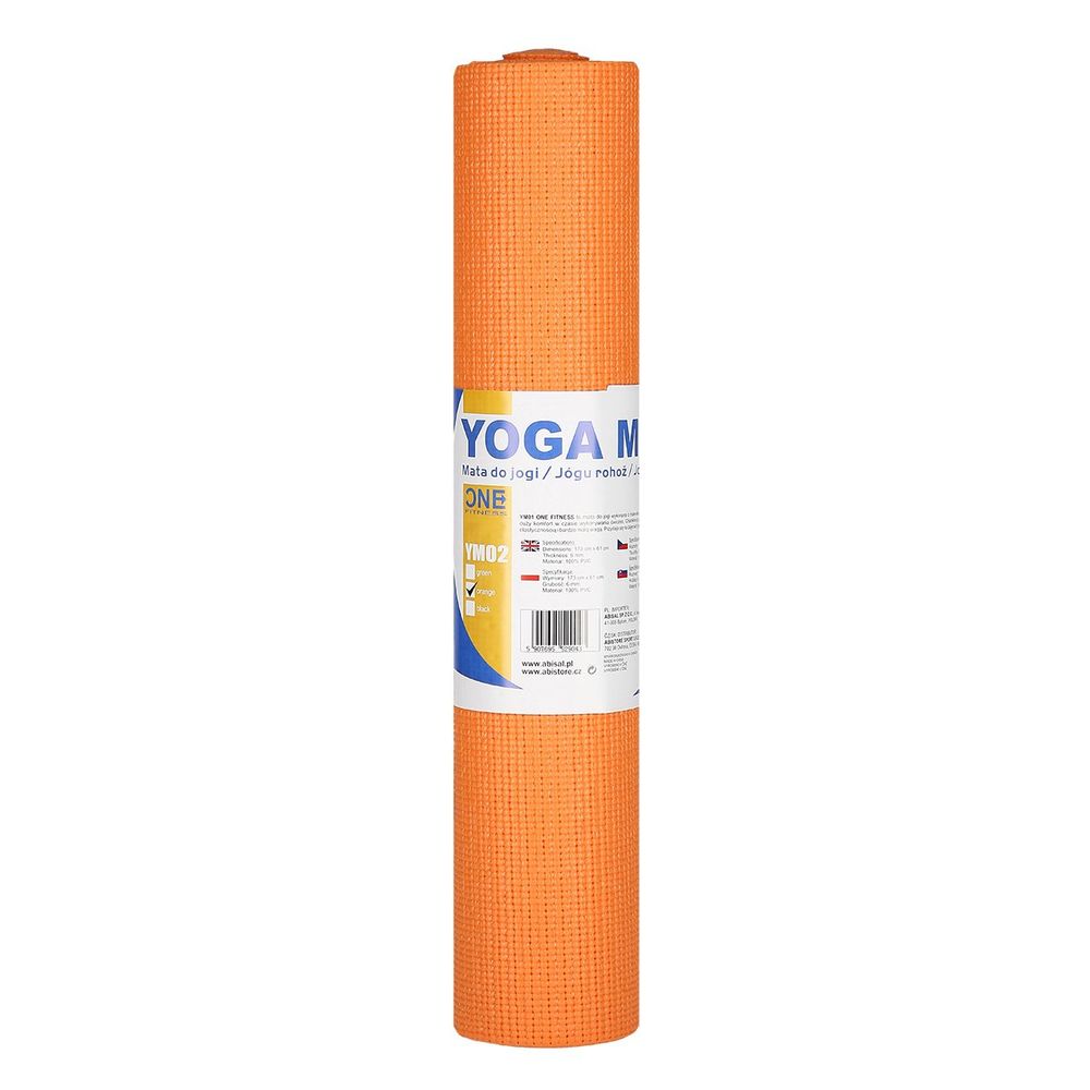 Ym02 narančasta prostirka za jogu one fitness slika 1