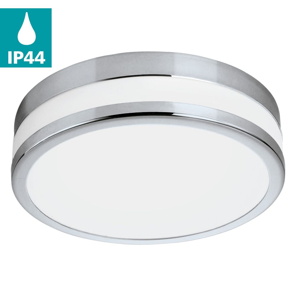 Eglo Palermo Plafonjera/1, LED, 24W, 2100lm, IP44, Promjer 295mm, Krom/Bijela slika 3