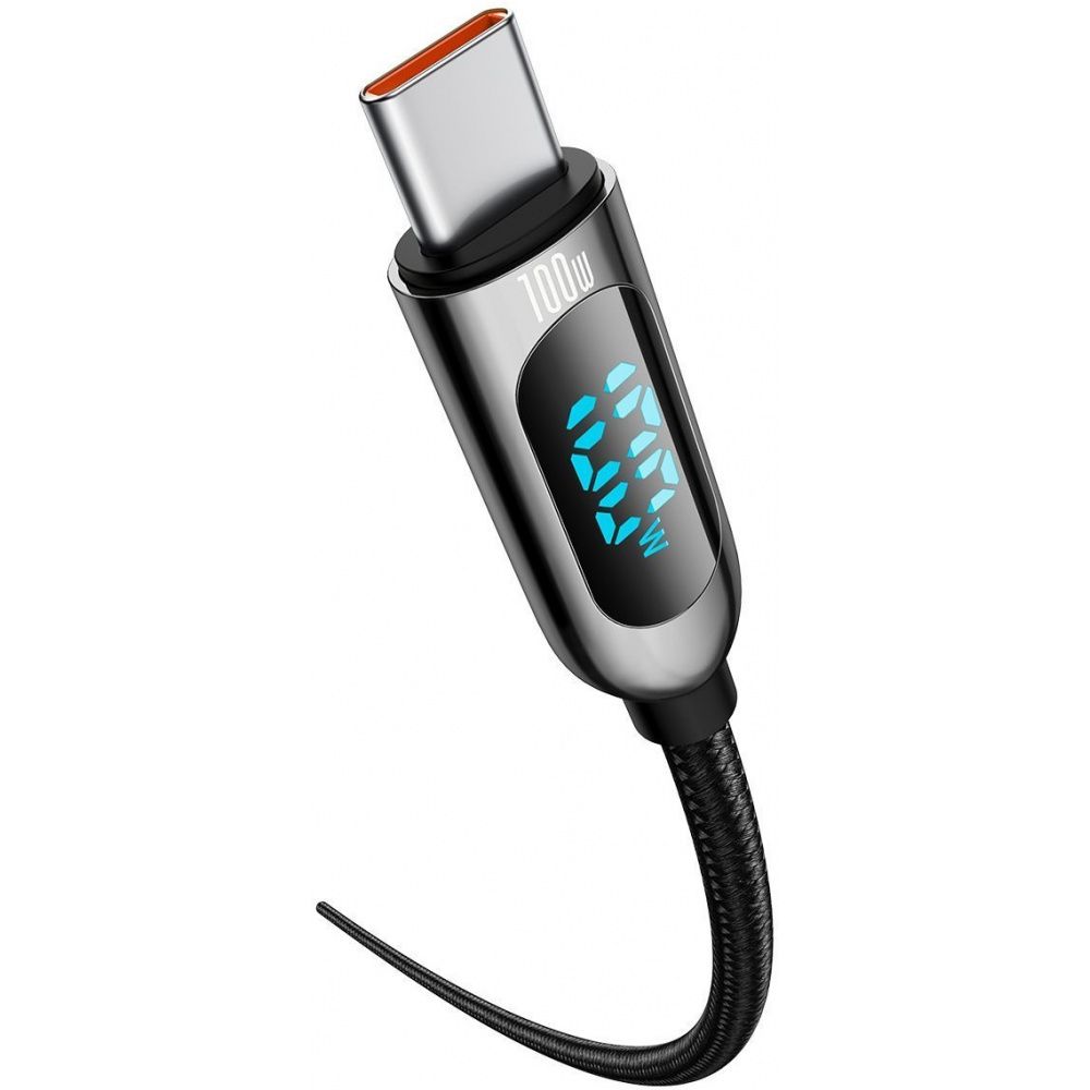 Baseus kabel usb-c to usb-c qc pd 100w 200 cm display black slika 3