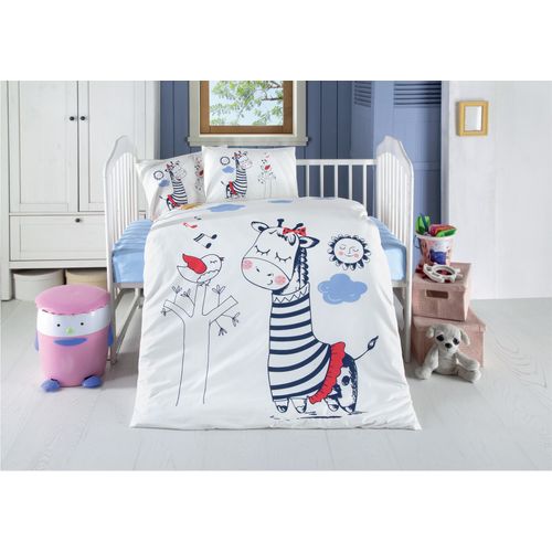 Melodi White
Pink
Red
Dark Blue Ranforce Baby Quilt Cover Set slika 1