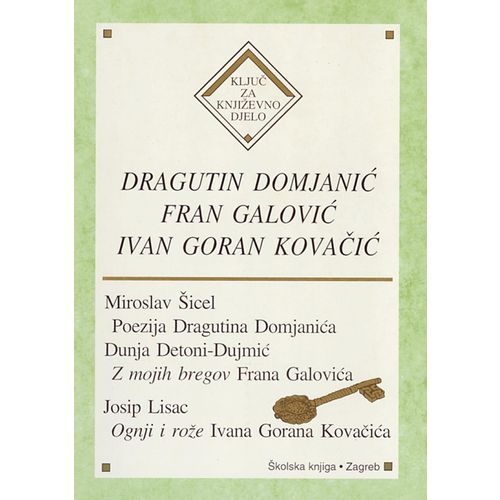  DRAGUTIN DAMJANIĆ, FRAN GALOVIĆ, IVAN GORAN KOVAČIĆ - Miroslav Šicel, Dunja Detoni-Dujmić, Josip Lisac slika 1