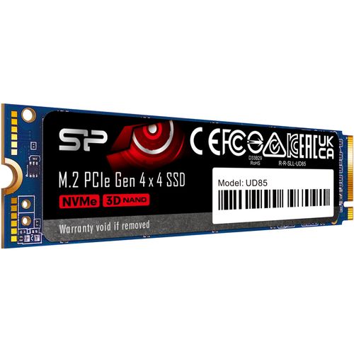 Silicon Power SP01KGBP44UD8505 M.2 NVMe 1TB SSD, UD85, PCIe Gen 4x4, 3D NAND, Read up to 3,600 MB/s, Write up to 2,800 MB/s (single sided), 2280 slika 3