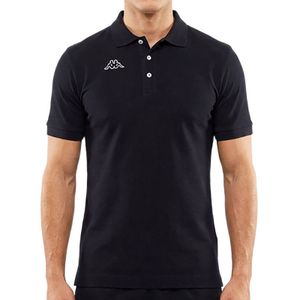 Kappa Mučka polo majica Logo Life MSS, Crna