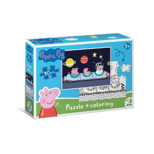 DODO Peppa Puzzle+Bojanka 2u1,Svemir 30 komada slika 1