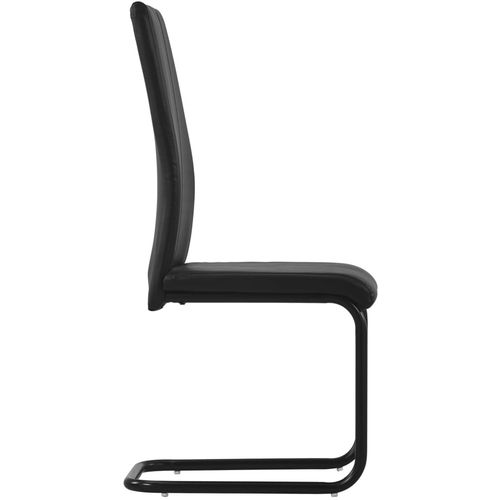 Konzolne blagovaonske stolice od umjetne kože 2 kom crne slika 4