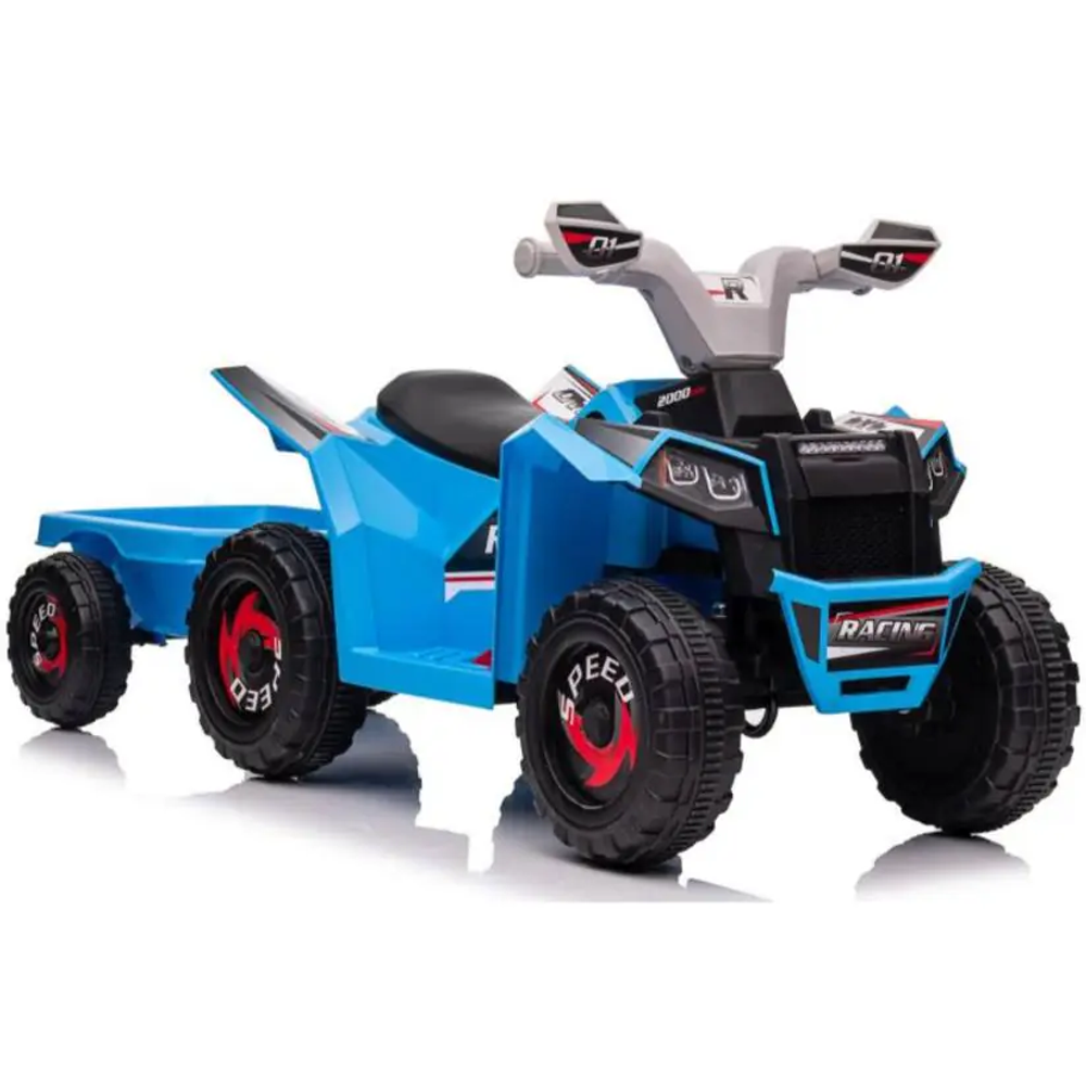 Quad na akumulator s prikolicom XMX630T plavi slika 1