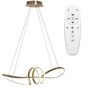 TOOLIGHT Moderna stropna svjetiljka LED + PILOT APP824-CP Gold