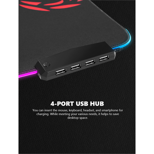 Marvo MG011 Lightning Mousepad - RGB Podloga za Miša slika 4