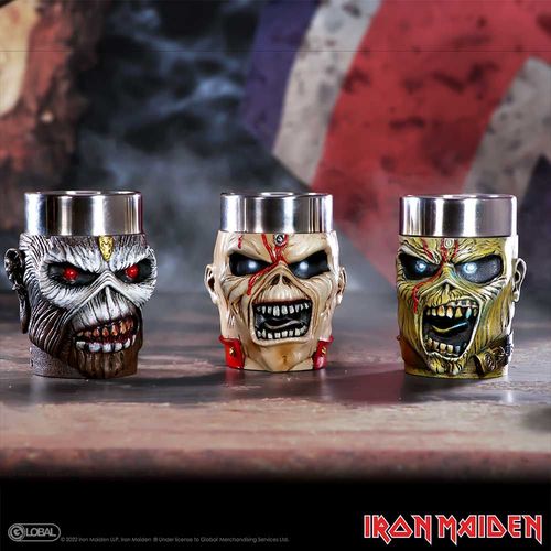 NEMESIS NOW IRON MAIDEN EDDIE SHOT GLASS SET 9CM slika 6