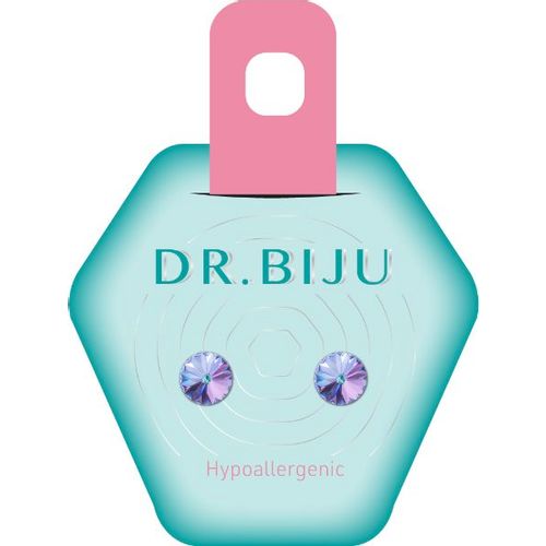 Dr.Biju minđuše 6.2mm lila krug DRI62C003 slika 1