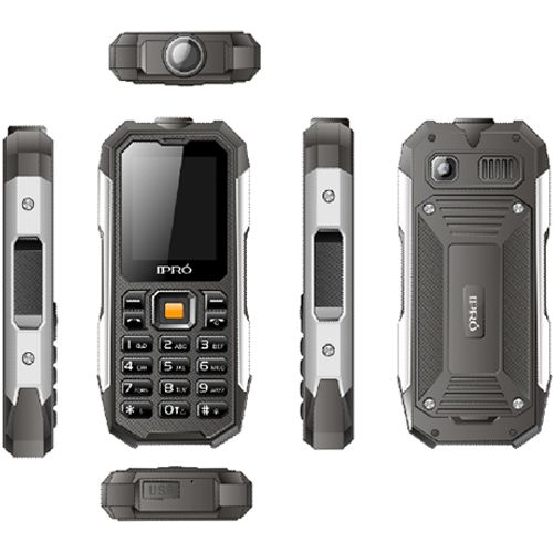 IPRO Shark II black Feature mobilni telefon 2G/GSM/DualSIM/IP67/2500mAh/32MB/Srpski slika 3