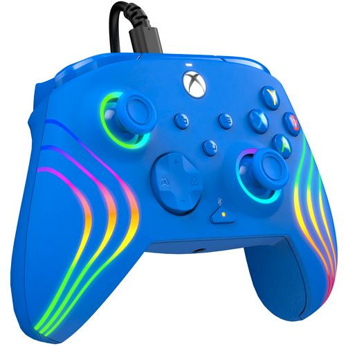 PDP XBOX WIRED CONTROLLER AFTERGLOW WAVE BLUE slika 6