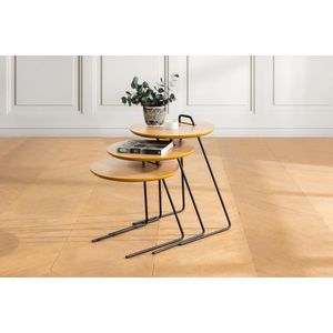 Metis - Natural Natural Nesting Table (3 Pieces)