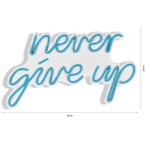 Never Give Up - Blue Blue Decorative Plastic Led Lighting slika 9