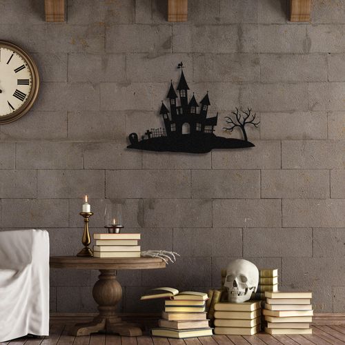 Halloween 1 Black Decorative Metal Wall Accessory slika 3