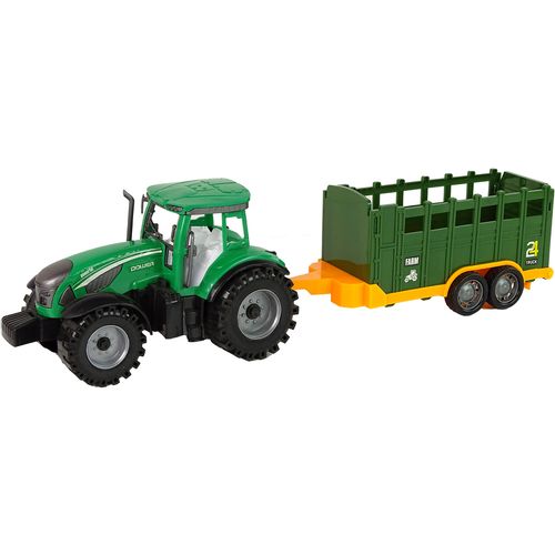 Zeleni traktor s prikolicom za praščiće slika 2