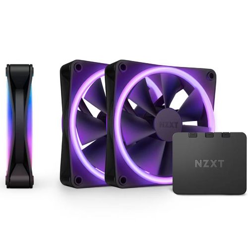 NZXT F120 RGB Duo Triple Pack 120mm ventilator crni (RF-D12TF-B1) slika 1