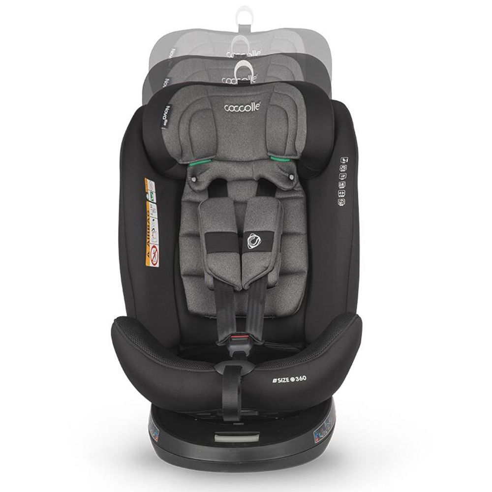 Coccolle® Autosjedalica Nova iSize 360° 40-150cm Isofix, Diamond Black slika 6