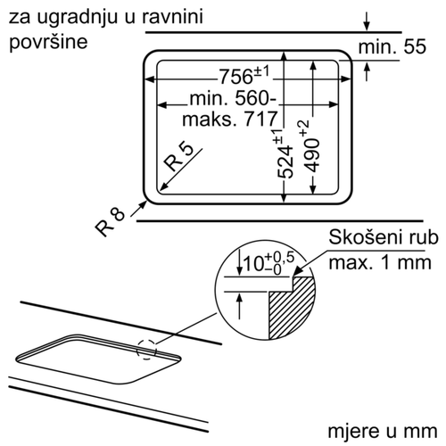 Bosch ugradbena ploča PPQ7A6B90 slika 7