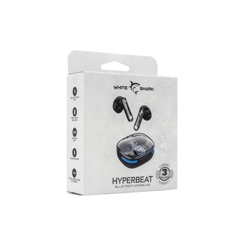 White Shark EARBUDS Slušalice + mikrofon Bluetooth GEB-TWS37 HYPERBEAT - Crne slika 4